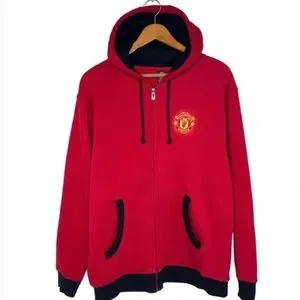 【レア☆MANCHESTER　UNITED】パーカー　OFFICIAL　赤　LL Manchester United | Shirts | Manchester United Fc Full Zip